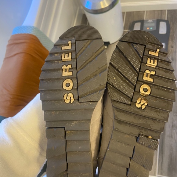 Sorel Harlow Lace Cozy Boot in light gray 7.5 - Picture 6 of 8